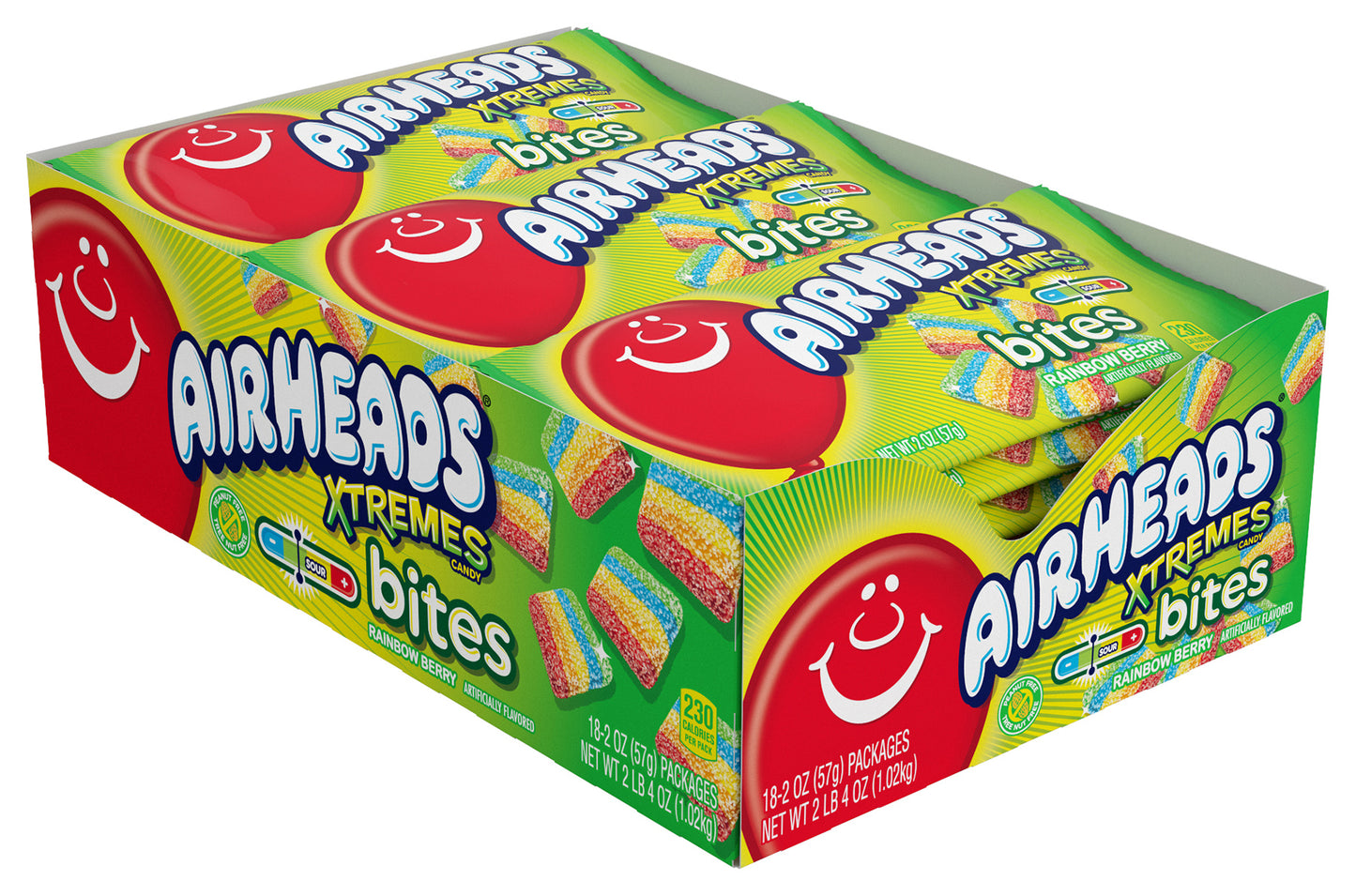 Airheads Extreme Bites Rainbow Berry Mini Bag 57g