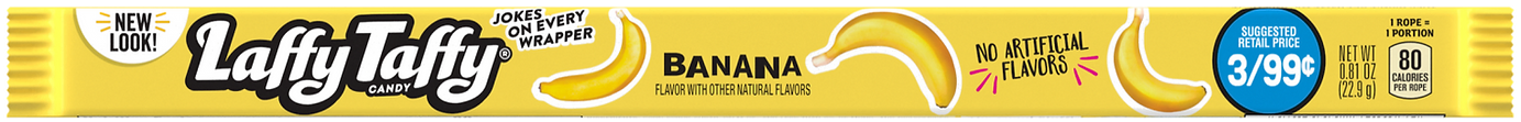 Banana Laffy Taffy Rope 23g