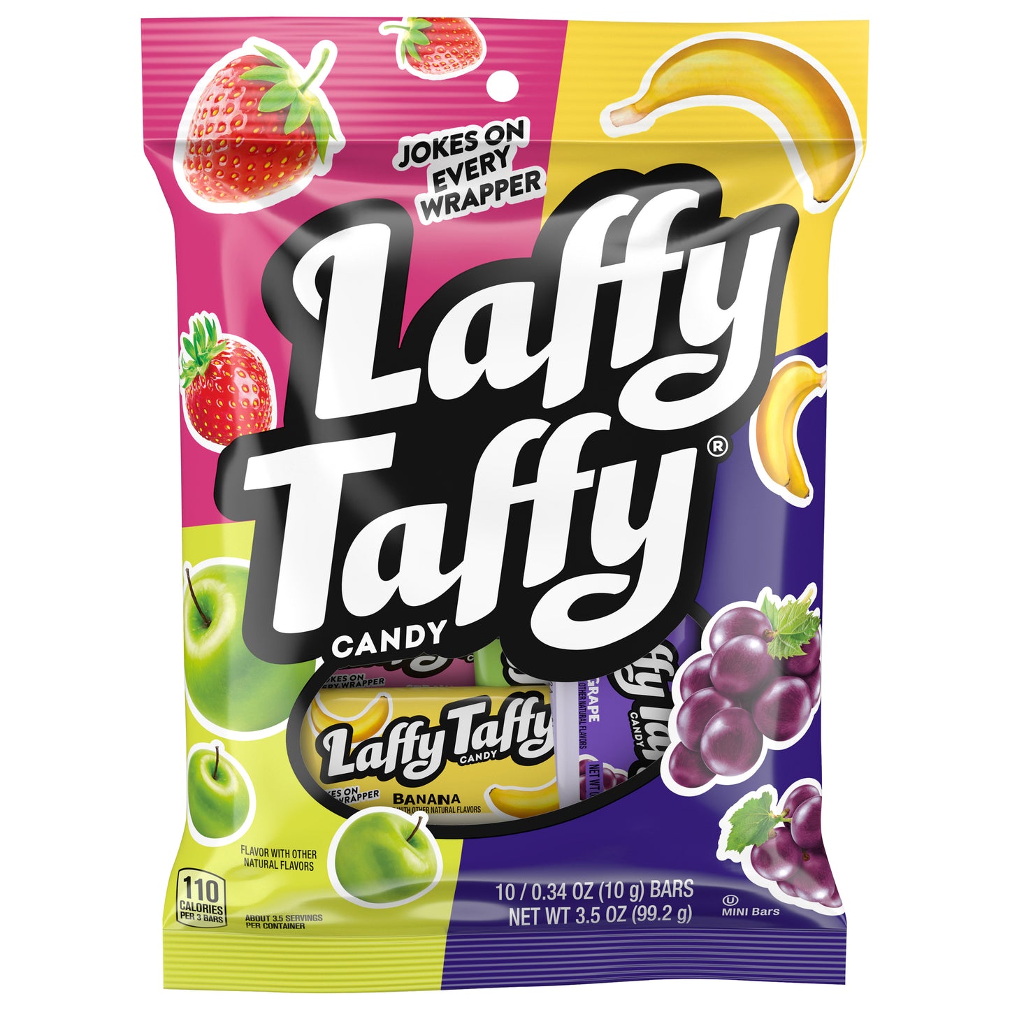 Laffy Taffy Mini Chews Peg Bag 99g