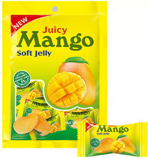 Mango Juicy Fruit Soft Gummy | 100g Display Box