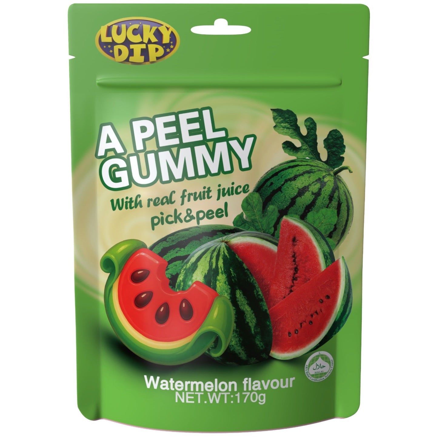 Watermelon Peel Gummy - Juicy Watermelon Twist 🍉 | 10 x 170g Display Box