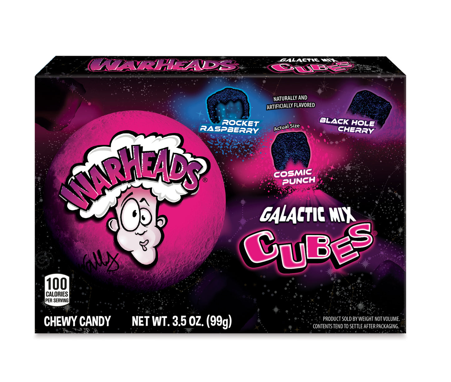 Warheads Galactic Cubes Theatre Box 99g