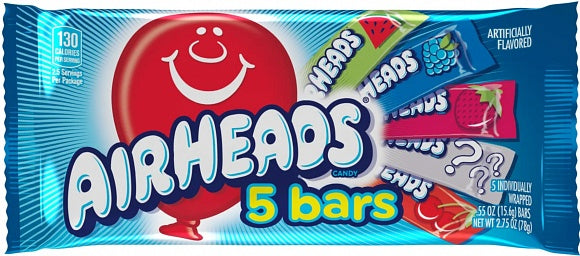 Airheads Taffy Bars 5 pack 78g