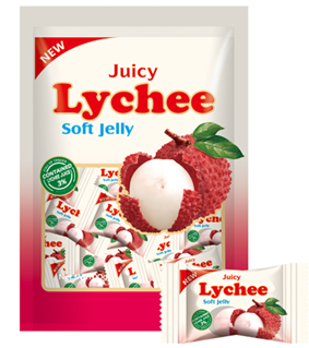 Lychee Juicy Fruit Soft Gummy | 100g Display Box