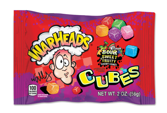 Warheads Sour Chewy Cubes Mini Bags 56g