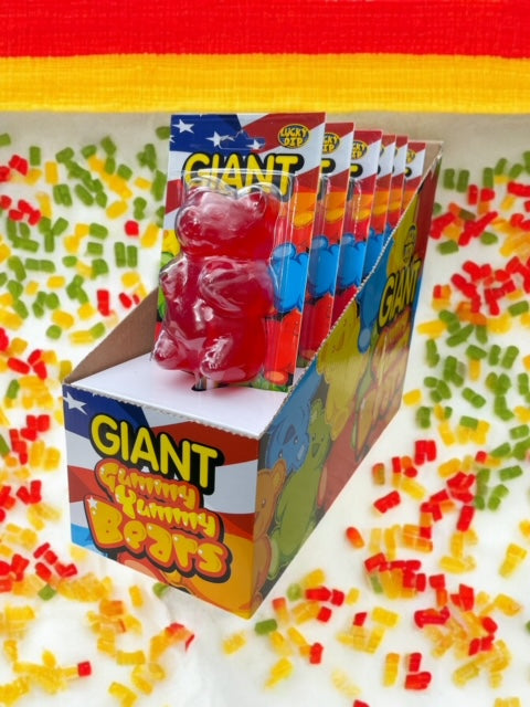 Giant Strawberry Gummy Bear (Case of 12)