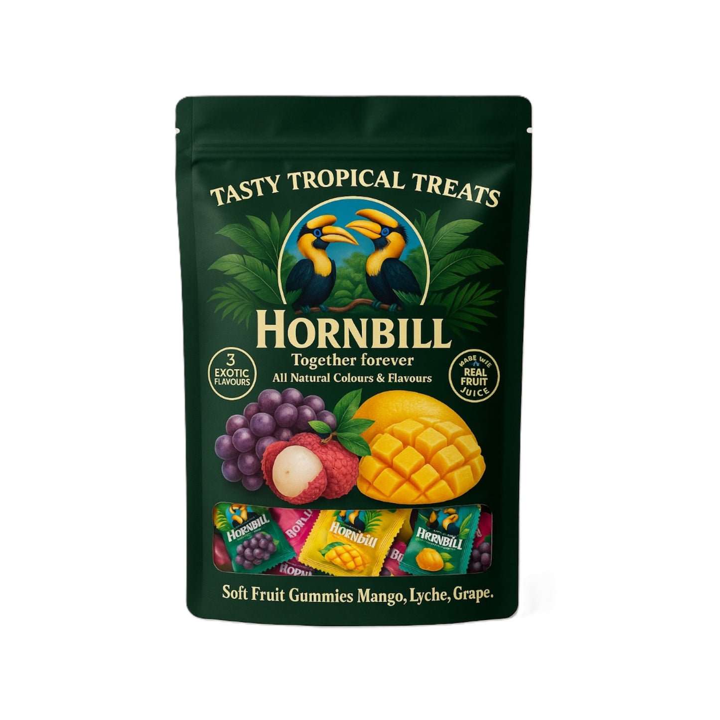 Hornbill Peel Gummy – Tropical Peel & Reveal Fun 🦜 | Display