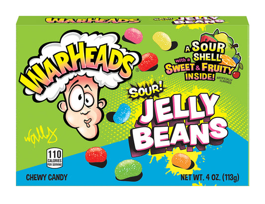 Warheads Sour Jelly Beans Theatre Box 113g