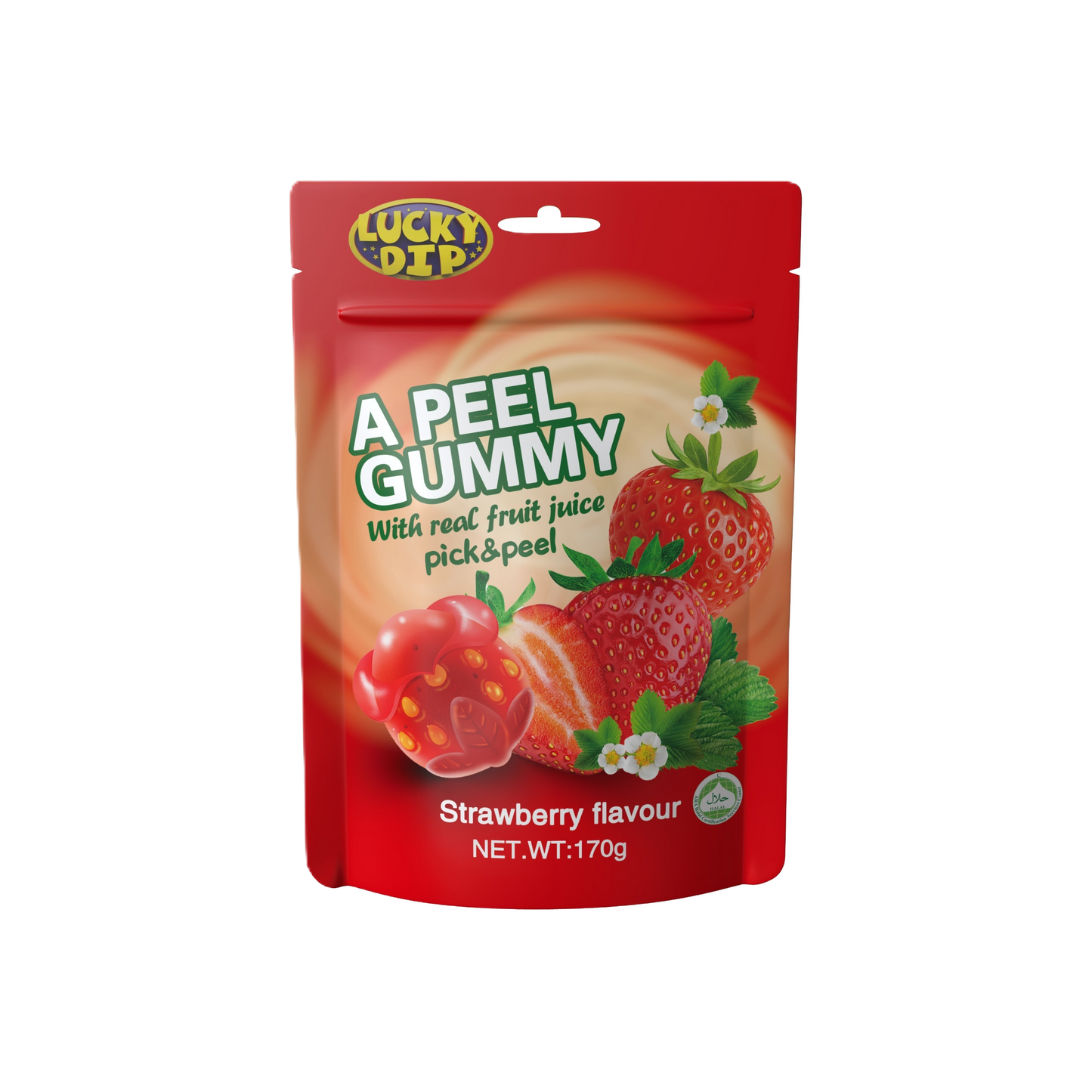 Strawberry Peel Gummy - – Berry Sweet Fun 🍓| Display