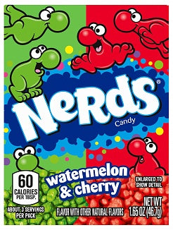 Watermelon & Cherry Nerds Box 46.7g Display of 36