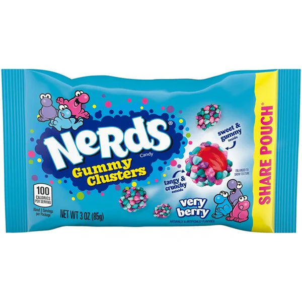 Nerds Very Berry Gummy Clusters Mini Bag 85g