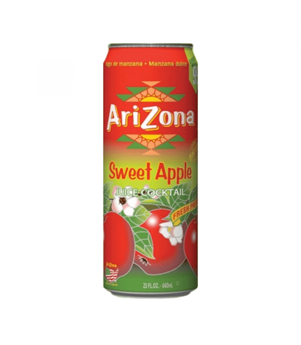 AriZona Tea Sweet Apple Juice Cocktail 23.5OZ Can (680ml)