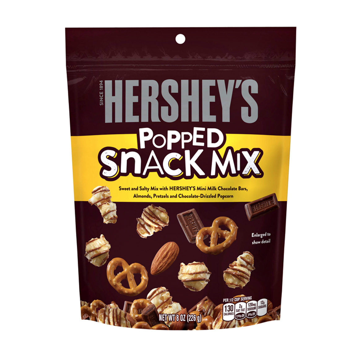 Reese's Popped Snack Mix Pouch 8oz 6ct