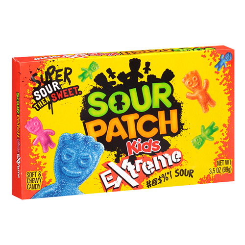 Sour Patch Extreme Theatre Box 99g Display of 12