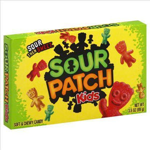 Sour Patch Kids Theatre Box 3.5oz Display of 12