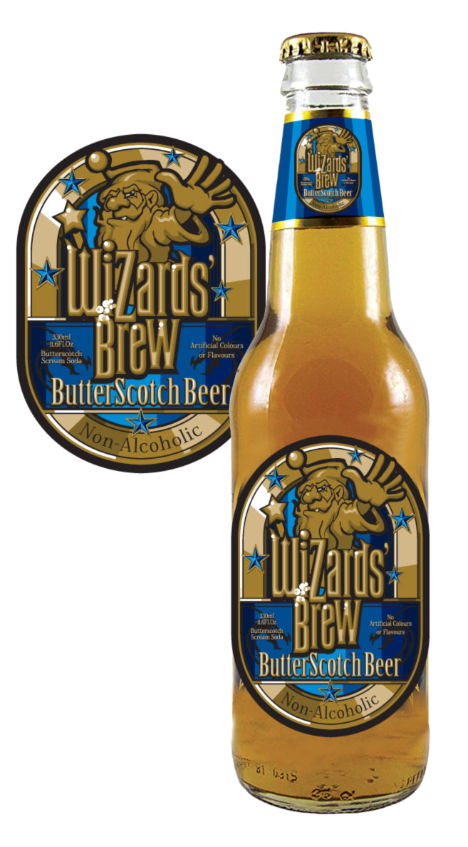 Wizard's Brew Butterscotch Flavoured Soda Case of 12