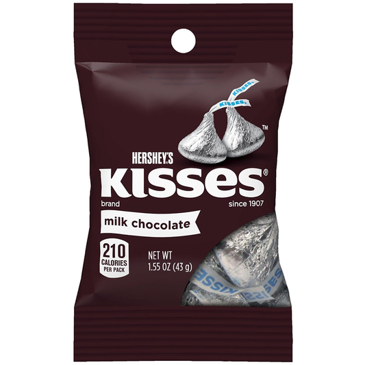 Hershey's Milk Chocolate Kisses 1.55oz Display of 24