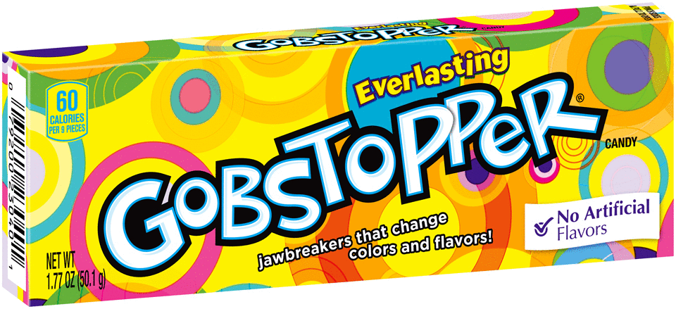 Everlasting Gobstoppers 1.77 OZ (50.1g) Display of 24